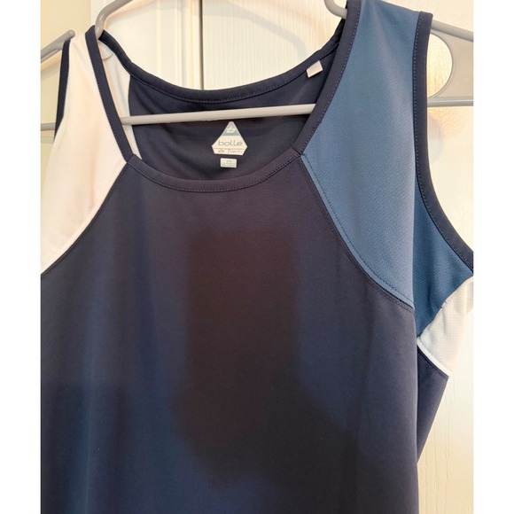 bolle Tops - Bolle B-Tech Womens Navy Blue Colorblock Tennis Athletic Tank Top Medium